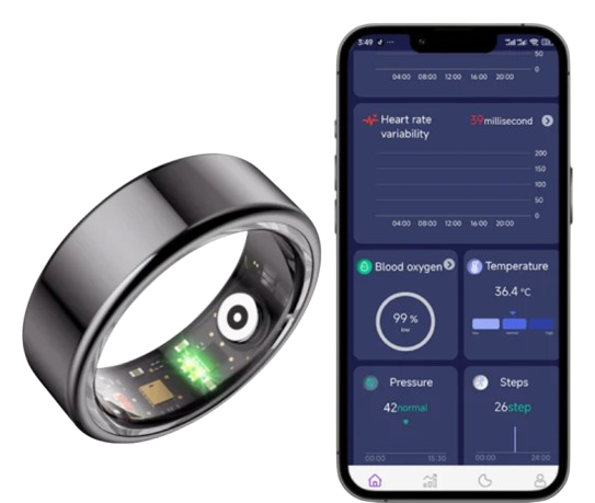 Herz P1 Smart Ring sync with mobile